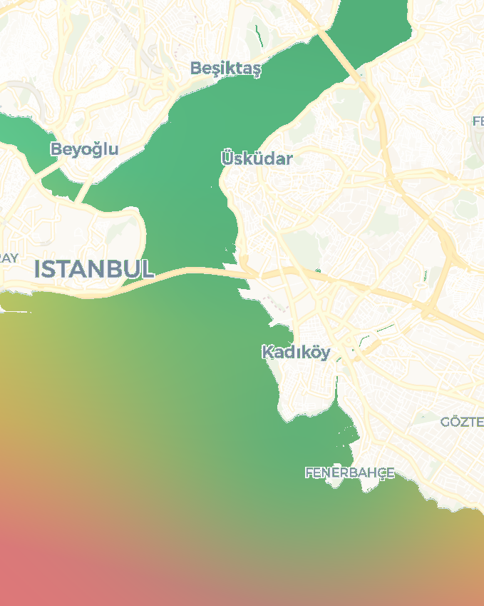 İstanbul Boğazı balık olasılık haritası